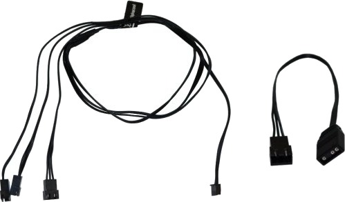 Alphacool 18602 0,6 M 3-Pin Rett Rett Sort 18 G