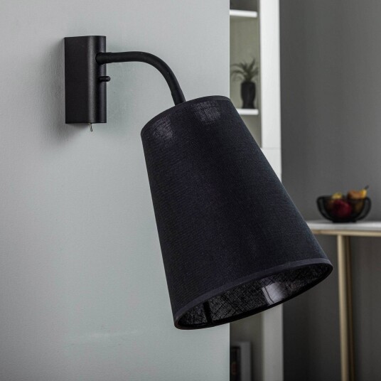 Euluna Flex Shade vegglampe, bevegelig, svart