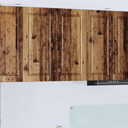 Kjøkkenskap med dør Gammelt tre 80 x 31 x 80 cm Konstruert tre Kjøkkenskap med dør Gammelt tre 80 x 31 x 80 cm Konstruert tre