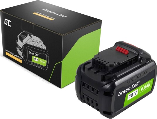 Green Cell 9Ah Erstatningsbatteri til DeWalt XR 18V DCB182 DCB184