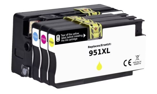 Renkforce Blæk erstatter HP 950XL, 951XL, C2P43AE, CN045AE, CN046AE, CN047AE, CN048AE Kompatibel Kombi-pakke Sort, Cyan, Magenta, Gul RF-5705448