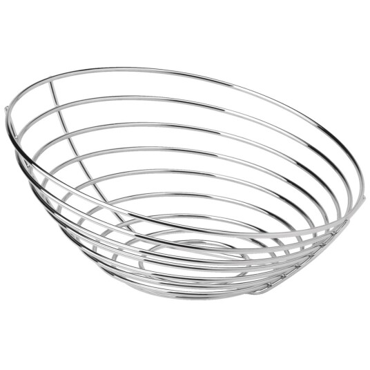 VEGA Metallkurv Cestino; 20x9.3 cm (ØxH); Sølvfarge; Rund