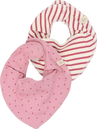 Petit Piao Ppsky Bib 2 Pack   Pink   ONE SIZE