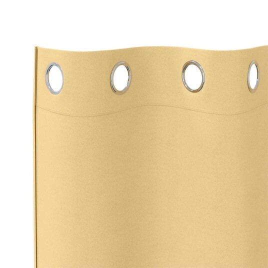 Gardiner med gardiner 2 pcs Beige Polyester