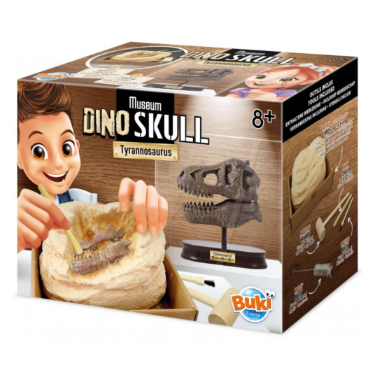Buki Museum Dino Skull Tyrannosaurus Eksperiment Sett Paleontology 8 År
