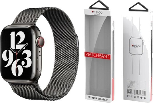 Yesido WB22 Magnetisk rem til Apple Watch 42/44/45/49mm Svart