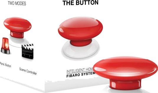 Fibaro knapp (rød) Fibaro knapp (rød)