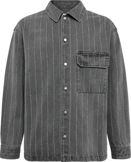 WOOD WOOD Wwdavid Overshirt 25456 Grey S