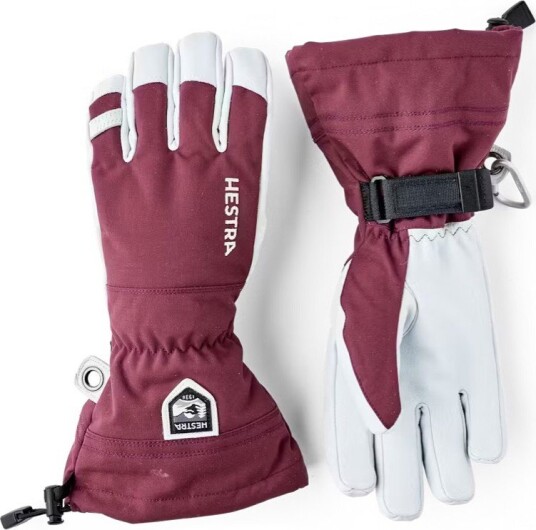 Hestra Army Leather Heli Ski Bordeaux 6
