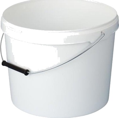 Spand 10L M/Metalhånd. 289Mm Plast Hvid Spand 10L M/Metalhånd. 289Mm Plast Hvid
