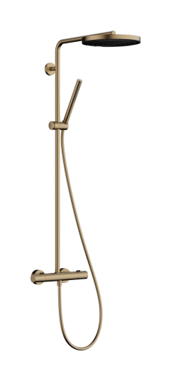 Hansgrohe Pulsify S Puro Showerpipe Ø260 mm, 1 stråletype, Børstet Bronse Hansgrohe Pulsify S Puro Showerpipe Ø260 mm, 1 stråletype, Børstet Bronse