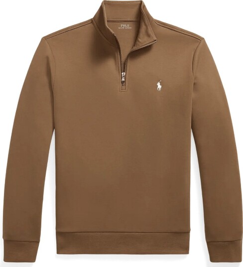 Polo Ralph Lauren Double Knit Quarter Zip Pullover Brown XXL Polo Ralph Lauren Double Knit Quarter Zip Pullover Brown XXL