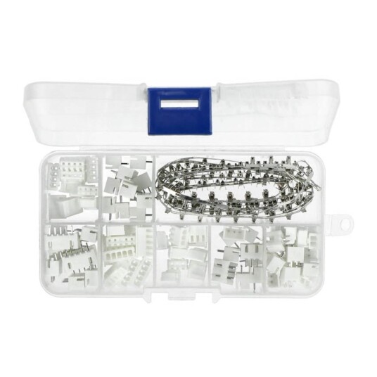 JST Terminal Sett XH2.54 2 3 4 og 5-pin 2.54mm 230 stk.
