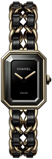 Chanel Dameklokke H6951 Premiere Sort/Lær