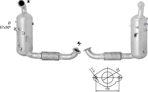 Partikkelfilter VEGAZ FK-355
