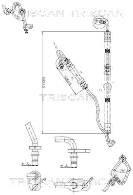 Hydraulikkslange styring TRISCAN 8516 23001