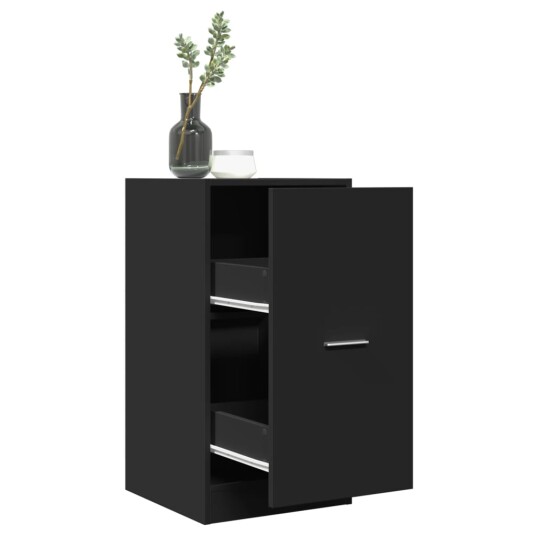 Apotekskap svart 40x41x77,5 cm konstruert tre 8721158399861