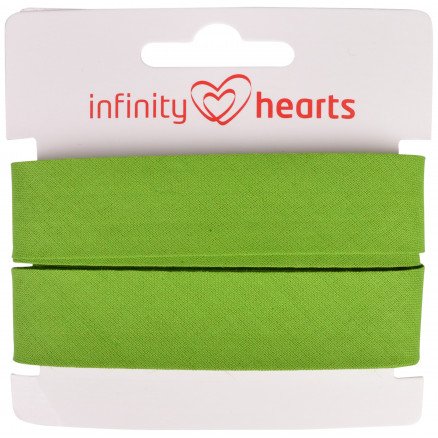 Infinity Hearts Skråbånd Bomull 40/20mm 70 Lysegrønn 5m