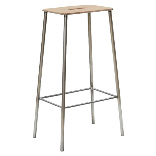 Frama Adam Stool Barstol 76 cm Skinn/Stål Frama Adam Stool Barstol 76 cm Skinn/Stål