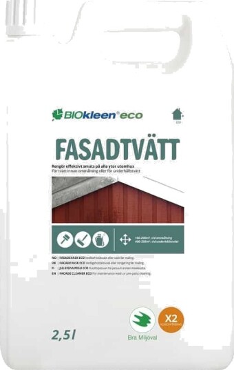 Biokleen Fasadevask Eko Grønske Og Soppvask 2,5 liter Biokleen Fasadevask Eko Grønske Og Soppvask 2,5 liter