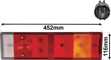 VAN WEZEL 2812926 Baklykt