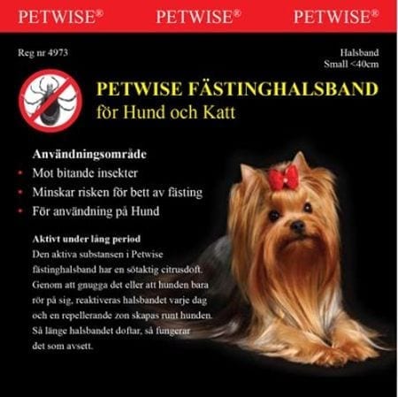 Petwise Flåtthalsbånd For Hund Opp Til 40 cm