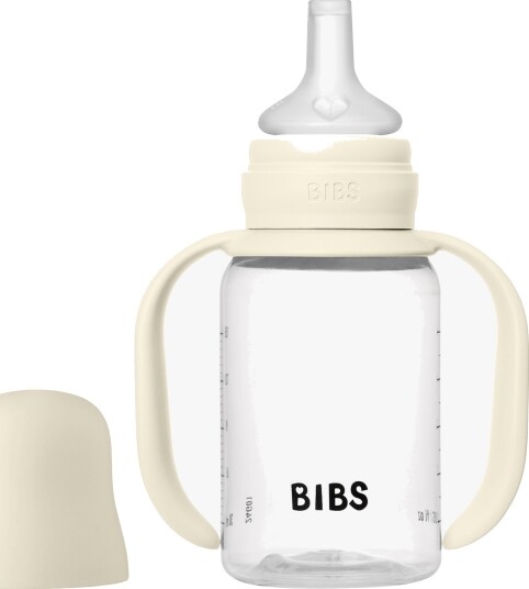 BIBS 150 ml Tåteflaske med Drikketut og Antikolikksystem - Ivory