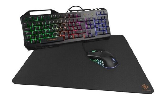 Deltaco GAMING - Tastatur, mus og musematte, sett - Nordisk - Svart Deltaco GAMING - Tastatur, mus og musematte, sett - Nordisk - Svart