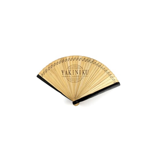 Yakiniku YAKINIKU Bamboo Hand Fire Fan Håndvifte i bambus