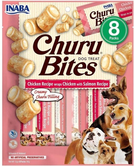 Churu Hundegodteri Wraps med Laks - Myke biter 8pk Churu Hundegodteri Wraps med Laks - Myke biter 8pk