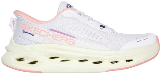 Skechers  Slip Ins Max Cushioning Glide Step Shoes Women white/pink   White/Pink 38 1/2