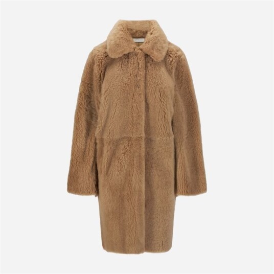 Utzon Carrie Shearling Coat Iced Coffe Brun 36 Utzon Carrie Shearling Coat Iced Coffe Brun 36