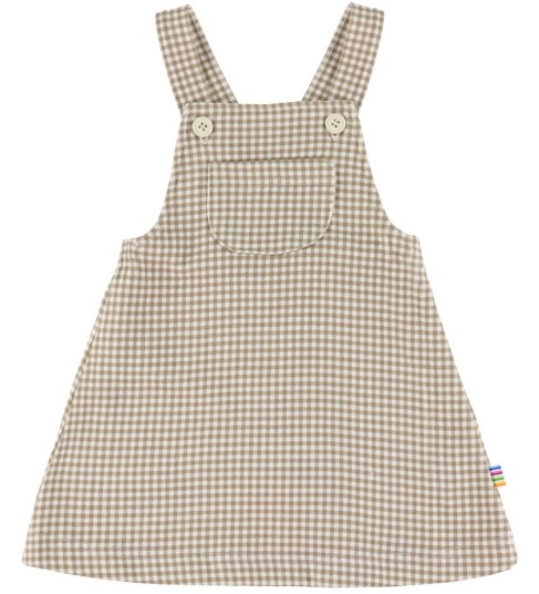 Joha Kjole Pinafore Lysebrun m. Rute Joha 60 Kjole Hvit Joha Kjole Pinafore Lysebrun m. Rute Joha 60 Kjole Hvit
