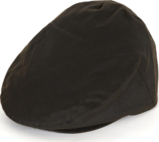 Barbour Men's Wax Flat Cap Olive 7
