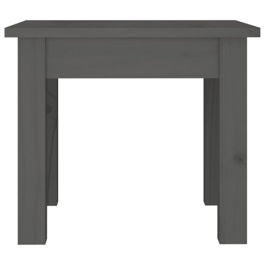vidaXL Salongbord grå 35x35x30 cm heltre furu