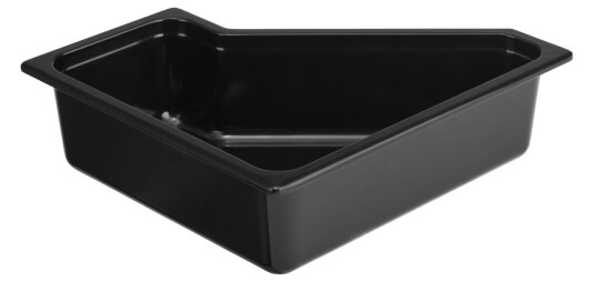 VEGA Kantine Melamin GN 2/4; Størrelse GN 3/6, 35.3x32.5x10 cm (LxBxD); Svart