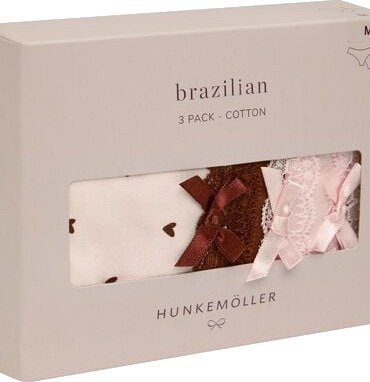 Hunkemöller Multipakk med Brasilianske Bomullstruser Rosa