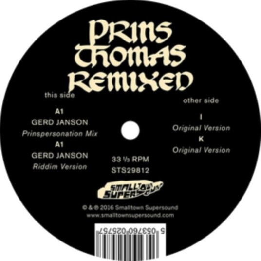 Prins Thomas Gerd Janson Remixes Vinyl