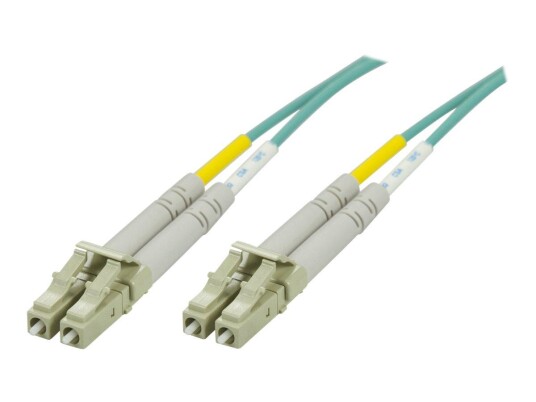 Deltaco OM3 12m Fiberoptisk Nettverkskabel LC-LC Multimodus