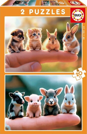Educa Educa 2X20 Baby Animals Multi/patterned ONE SIZE