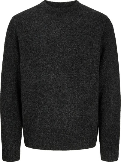 Jack & Jones Jprblasimon Souffle Knit Crew Neck Sn   MEDIUM GREY MELANGE   S