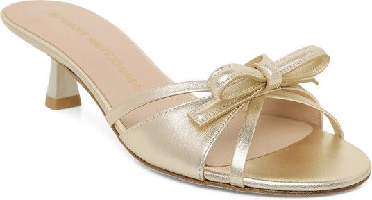 Stuart Weitzman Felicity 50 Sandals Gold 38