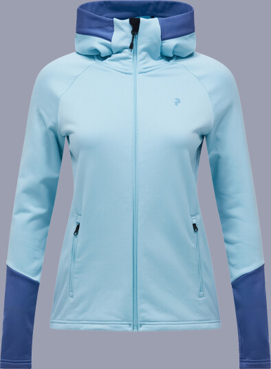 Peak Performance Women"s Rider Essentials Zip Hood Snowmelt/Summit Sky L