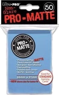 Ultra Pro Deck Protector Pro Matte Non Glare Lys Blå 50 Stk.