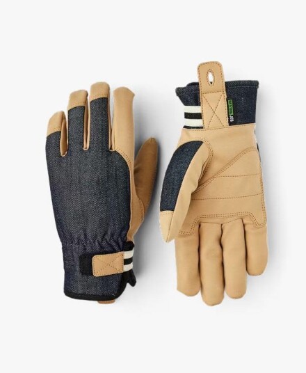 Hestra Job Duratan Flex Arbeidshanske denim imitert semsket skinn 6 Klær