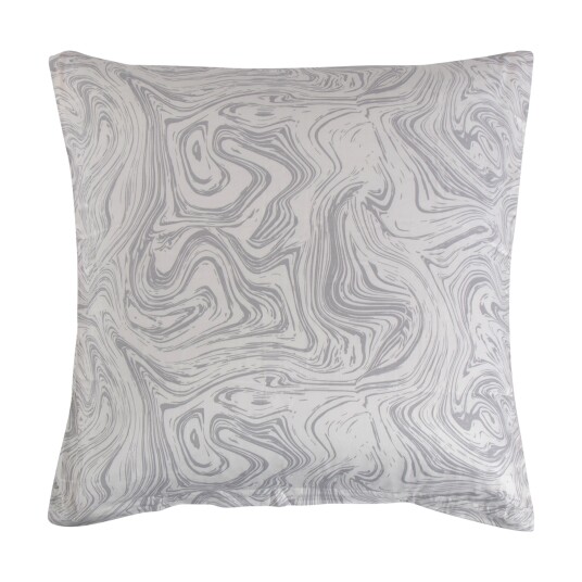 Borg Living Putetrekk - 60x63 cm - 100% Bomullssateng - Marble light grey