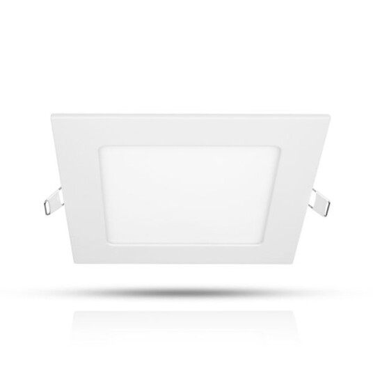 Downlight AGGE Square Flood White IP44 / CCT / Dimbar 9W / 150 mm