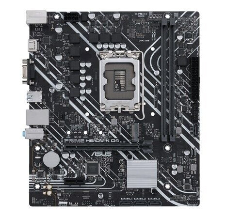 ASUS PRIME H610M-K D4 Micro-ATX Hovedkort med LGA 1700 og DDR4-støtte ASUS PRIME H610M-K D4 Micro-ATX Hovedkort med LGA 1700 og DDR4-støtte