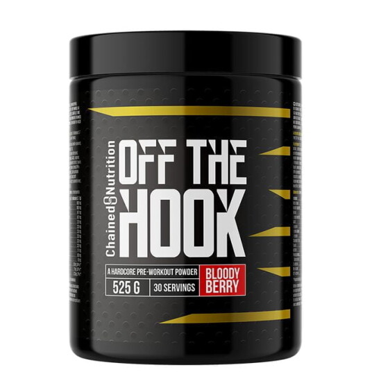 Off the Hook, Preworkout med koffein, 525g Bloody Berry Off the Hook, Preworkout med koffein, 525g Bloody Berry