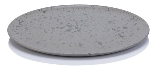 Aida Raw tallerken 23 cm grå med prikker